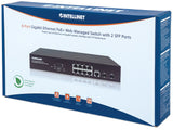 Intellinet 561167 netværksswitch Administreret Gigabit Ethernet (10/100/1000) Strøm over Ethernet (PoE) Sort