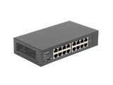Lanberg RSGE-16 netværksswitch Ikke administreret Gigabit Ethernet (10/100/1000) 1U Sort