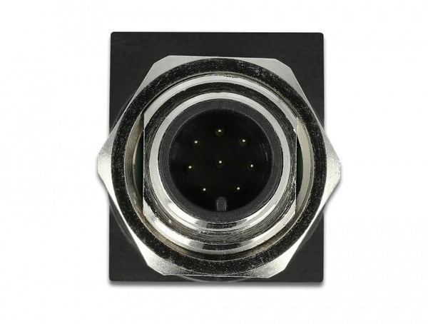DeLOCK 66315 kabel kønsskifter M12 RJ45 Sort