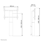 Neomounts PLASMA-W2250SILVER tv-beslag 2,54 m (100") Sølv