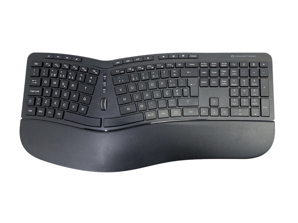 Conceptronic ORAZIO02PT tastatur Mus inkluderet Kontor RF trådløst QWERTY Portugisisk Sort