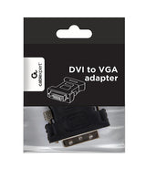 Gembird A-DVI-VGA-BK kabel kønsskifter DVI-A VGA 15-pin Sort, Metallic