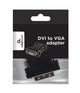 Gembird A-DVI-VGA-BK kabel kønsskifter DVI-A VGA 15-pin Sort, Metallic