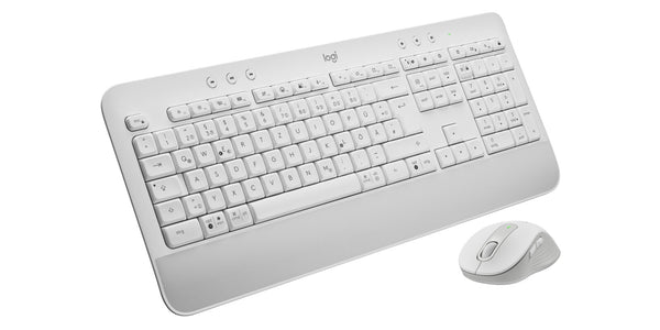 Logitech 920-011022 tastatur Mus inkluderet Kontor Bluetooth QWERTZ Tysk Hvid