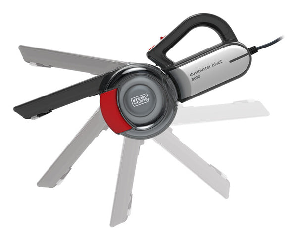 Black & Decker PV1200AV håndholdt støvsuger Grå, Rød, Transparent