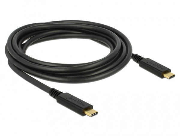 DeLOCK 83325 USB-kabel USB 2.0 3 m USB C 0,48 Gbit/sek. Sort