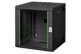 Digitus DN-19 12-U-3-SW stativ 12U Vægmonteret stativ Sort