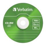 Verbatim CD-RW Colour 12x 700 MB 5 stk