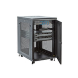 StarTech.com RK1833BKM stativ 18U Fritstående reol Sort