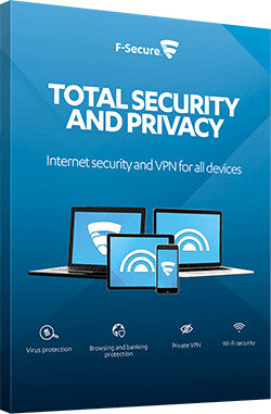 F-SECURE Total Security and Privacy Antivirus-sikkerhed Fuld Flersproget 2 År