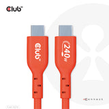 CLUB3D CAC-1573 USB-kabel USB 2.0 2 m USB C 0,48 Gbit/sek. 240 W Rød