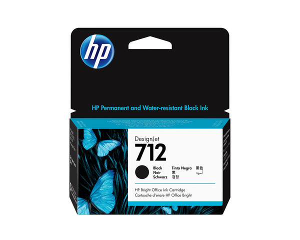 HP 712 DesignJet-blækpatron, sort, 38 ml