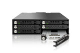 Icy Dock MB996SK-6SB drive bay panel Sort