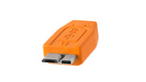 Tether Tools CUC3315-ORG USB-kabel USB 3.2 Gen 1 (3.1 Gen 1) 4,6 m USB A Micro-USB B 5 Gbit/sek. Orange