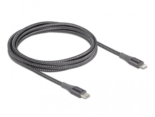 DeLOCK 86632 Lightning kabel 2 m Grå