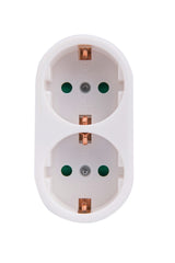 Prokord D-KF-ZB-01/02B strømstik adapter Type F Hvid