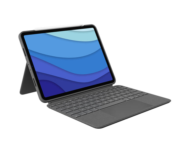 Logitech 920-010142 tastatur til mobil enhed QWERTZ Tysk Smart Connector Grå