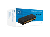 LevelOne FEU-0812 netværksswitch Ikke administreret Fast Ethernet (10/100) Sort
