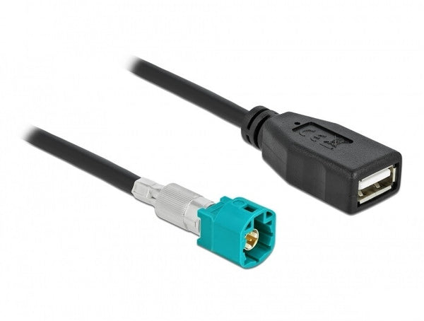 DeLOCK 90488 koaxial kabel 2 m HSD Z USB 2.0 Type-A Sort