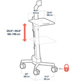 Ergotron Neo-Flex LCD Cart Grå Fladt panel Multimedie kurv/trolley
