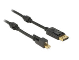 DeLOCK 83721 DisplayPort kabel 1 m Mini DisplayPort Sort