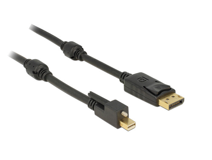 DeLOCK 83721 DisplayPort kabel 1 m Mini DisplayPort Sort