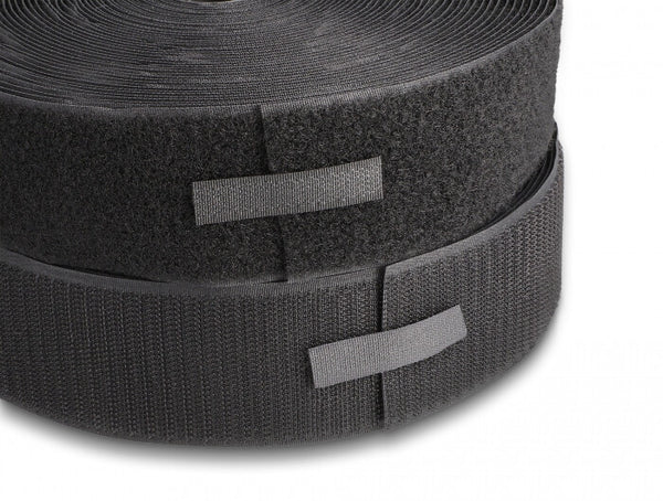 DeLOCK 20854 velcro lynlås Nylon, Polyester Sort