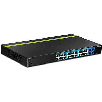 Trendnet TPE-2840WS netværksswitch Administreret Gigabit Ethernet (10/100/1000) Strøm over Ethernet (PoE) 1U Sort
