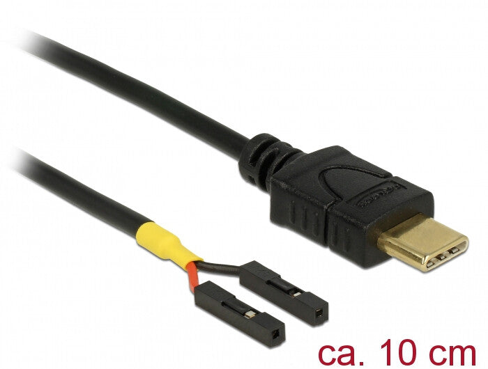 DeLOCK 85394 USB-kabel 0,1 m USB C Sort