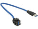 DeLOCK 86375 USB-kabel USB 3.2 Gen 1 (3.1 Gen 1) 0,5 m USB A 5 Gbit/sek. Blå