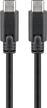 Goobay 66508 USB-kabel USB 3.2 Gen 1 (3.1 Gen 1) 2 m USB C 5 Gbit/sek. Sort