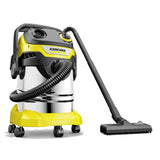 Kärcher WD 5 S V-25/5/22 Rustfrit stål, Sort, Gul 25 L 1100 W