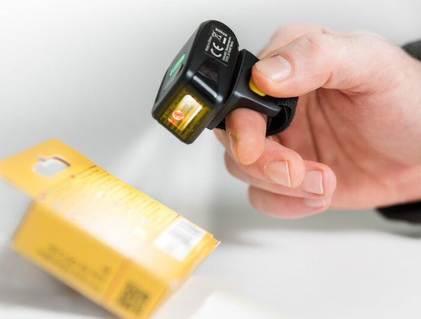 DeLOCK Ring Barcode Scanner 1D and 2D with 2.4 GHz or Bluetooth Bærbar stregkodelæser 1D/2D CMOS Sort