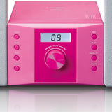 Lenco MC-013PK bærbar stereosystem Digital 4 W FM Lyserød MP3-afspilning