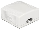DeLOCK 86197 stikkontakt 2 x RJ-45 Hvid