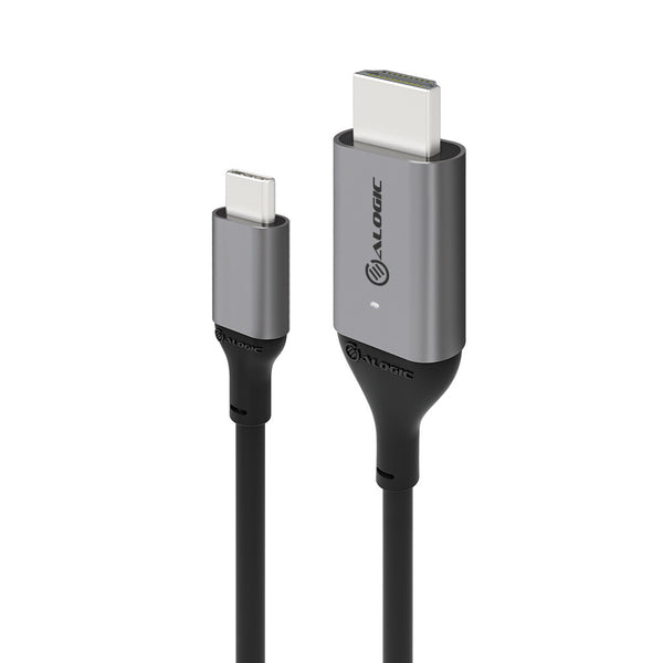 ALOGIC ULCHD02-SGR videokabel adapter 2 m HDMI Type A (Standard) USB Type-C Sort, Grå