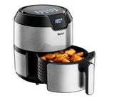 Tefal Easy Fry EY401D Enkelt 4,2 L Enkeltstående 1500 W Varmluftsteger Sort, Rustfrit stål