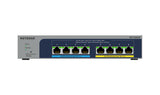 NETGEAR 8-port Ultra60 PoE++ Multi-Gigabit (2.5G) Ethernet Plus Switch Administreret L2/L3 2.5G Ethernet (100/1000/2500) Strøm over Ethernet (PoE) Grå