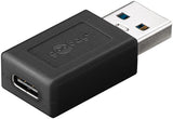 Goobay 45400 kabel kønsskifter USB C USB A Sort