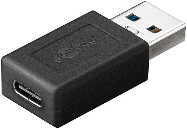 Goobay 45400 kabel kønsskifter USB C USB A Sort