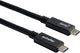 Cirafon USB3.1 CM-CM 05 USB-kabel USB 3.2 Gen 1 (3.1 Gen 1) 0,5 m USB C 100 W Sort