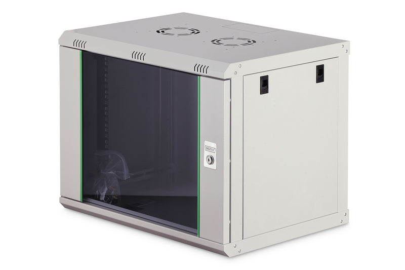 Digitus DN-19 09-U-EC stativ 9U Vægmonteret stativ Grå