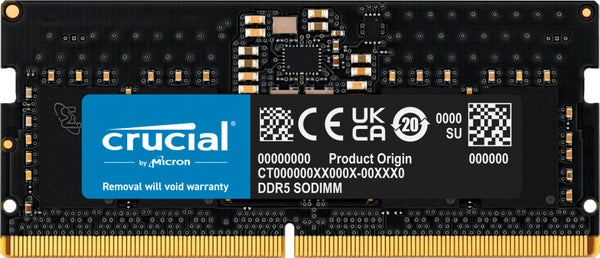 Crucial CT8G48C40S5T hukommelsesmodul 8 GB 1 x 8 GB DDR5 262-pin SO-DIMM