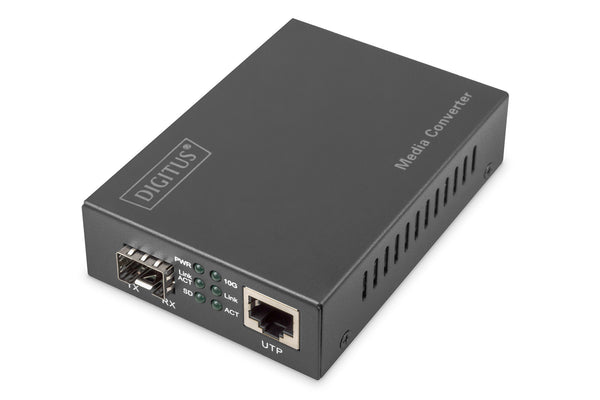 Digitus DN-82211 netværksomformer til medie 10000 Mbit/s Sort