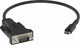 Vision TC-USBCSER/BL serielkabel Sort RS-232 USB-C