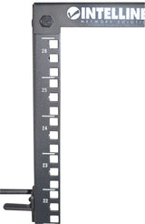 Intellinet 714242 stativ 26U Fritstående reol Sort