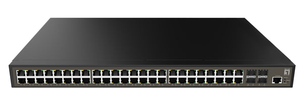 LevelOne GEL-5271 netværksswitch Administreret L2+ Gigabit Ethernet (10/100/1000) 1U Sort