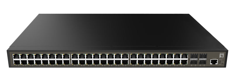 LevelOne GEL-5271 netværksswitch Administreret L2+ Gigabit Ethernet (10/100/1000) 1U Sort