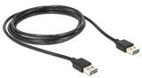 DeLOCK 3m USB 2.0 A USB-kabel USB A Sort