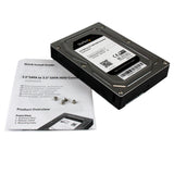 StarTech.com 25SAT35HDD drive bay panel 8,89 cm (3.5") Opbevaring drev bakke Sort, Sølv